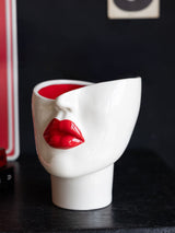 Next Rockett St George Red Lips Face Plant Pot- Buy online at McGrocer