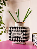 Rockett St George black white harlequin vase 16cm, imported from the UK