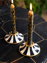 Next Rockett St George Set of 2 Black/Cream Circus Style Taper Candle Holders- Buy online at McGrocer