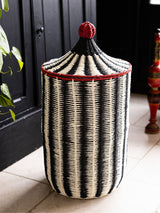 Next Rockett St George Black/White Circus Style Striped Laundry Basket- Buy online at McGrocer
