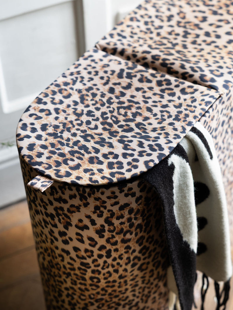 Rockett St George leopard laundry basket, imported from the UK