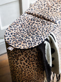 Rockett St George leopard laundry basket, imported from the UK