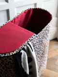 Rockett St George leopard laundry basket, imported from the UK