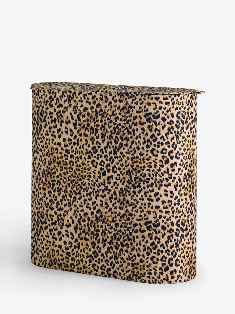 Rockett St George leopard laundry basket, imported from the UK