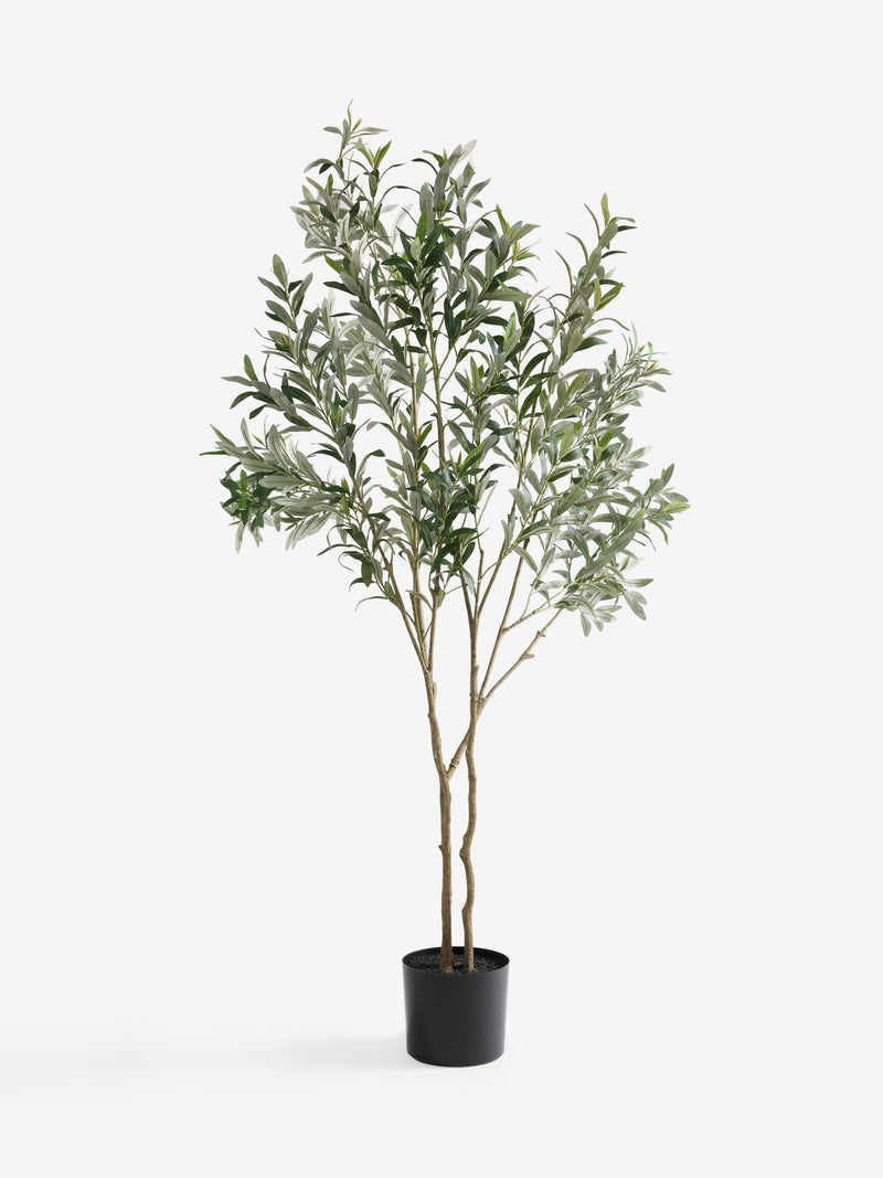 6ft artificial olive tree with realistic green foliage, imported from the UK
