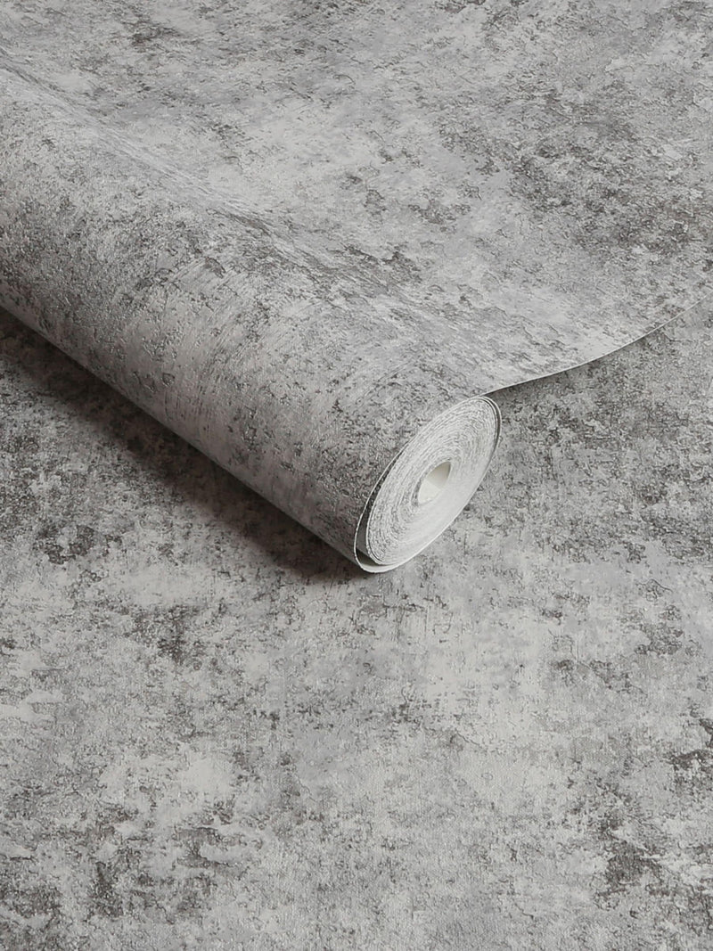 Graham & Brown grey faux concrete wallpaper 10m roll, UK version