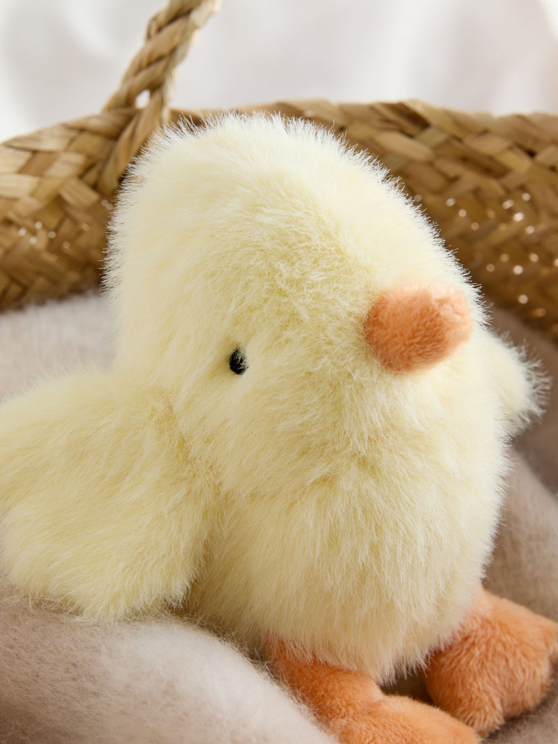 Yellow Chick plush toy made from recycled polyester - British product
