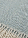 Sophie Allport teal blue lambswool throw (British brand)