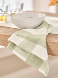 Sophie Allport sage green linen gingham napkins set of 4 (British brand)