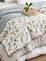 Next Sophie Allport Off White Wild Floral Quilted Throw 220 x 160 cm- Buy online at McGrocer