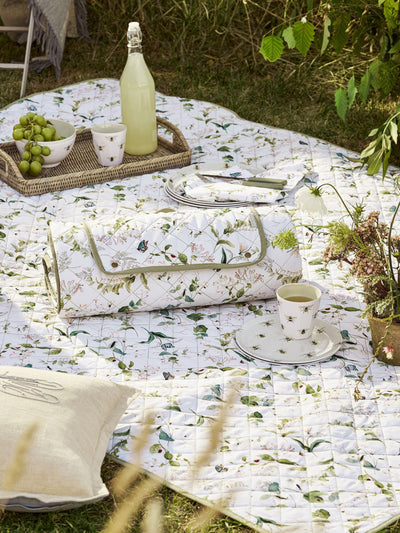 Next Sophie Allport Off White Wild Floral Picnic Blanket 200cm x 150cm- Buy online at McGrocer