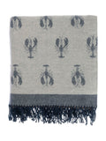 Sophie Allport blue lobster picnic blanket 148 x 145 cm (British brand)