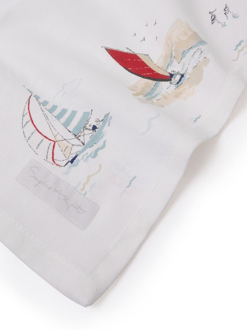 Sophie Allport Off White Coastal Boats table runner 280x35cm (British brand)