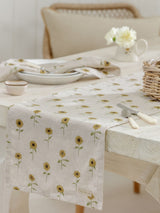 Next Sophie Allport Natural Linen Sunflower Table Runner 280cm x 35cm- Buy online at McGrocer