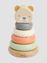 Next JoJo Maman Bébé Wooden Bear Stacker Wooden Stacking Toy 14cm x 9cm- Buy online at McGrocer