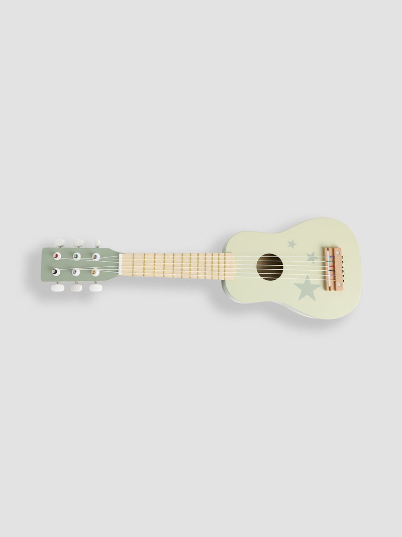 JoJo Maman Bébé wooden toy guitar green 55 cm - British product