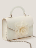 Monsoon organza flower glitter bag - British product