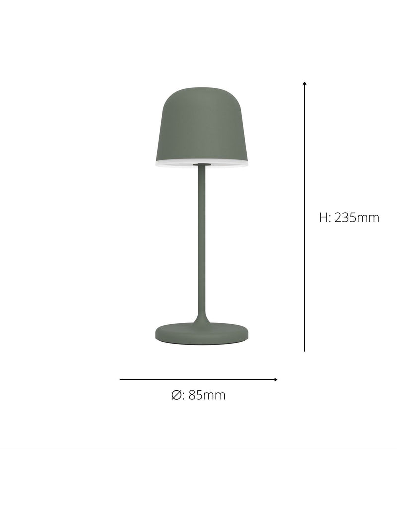 Eglo Green MANNERA-S portable LED table lamp (British brand)
