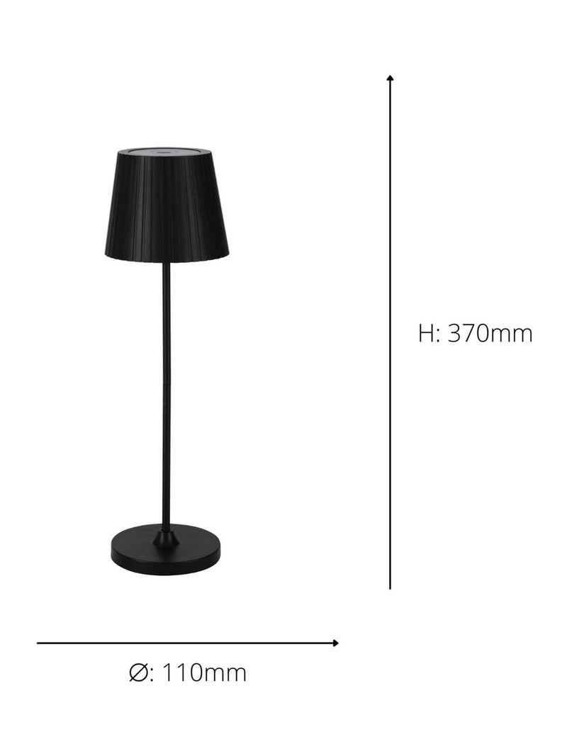 Eglo CABOZO black portable LED outdoor table lamp - British product