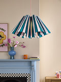 Eleanor Bowmer wavy lampshade pink blue stripe - British product
