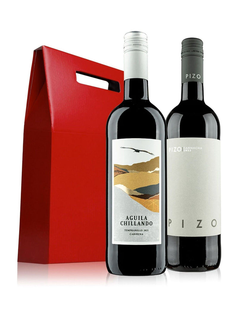 Virgin Wines red wine gift set with Tempranillo and Garnacha (British brand)