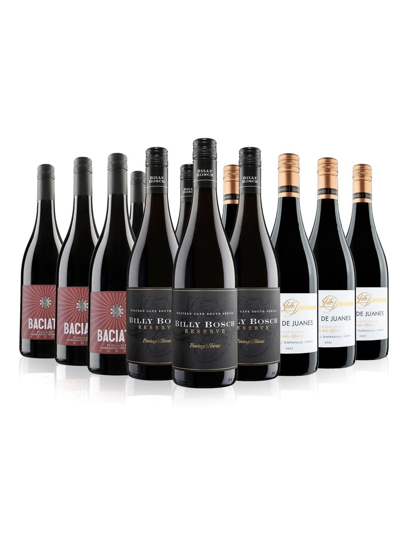 Virgin Wines mixed red wine case 12 bottles (British brand)