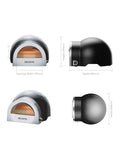 Delivita Very Black dual fuel gas oven outdoor pizza oven - British brand