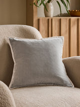 Next Grey Loxley Chenille Cushion 50 x 50cm- Buy online at McGrocer