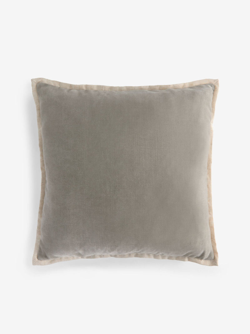 Loxley grey chenille cushion 50 x 50cm, imported from the UK