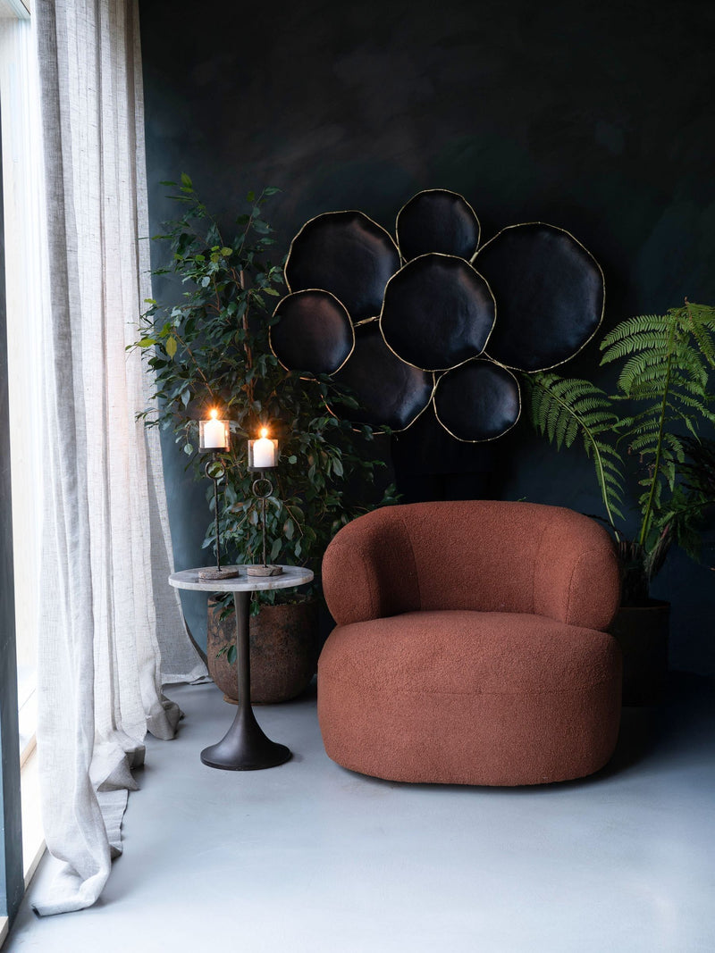 Libra Interiors Rutland brown large hurricane candle holder, UK version