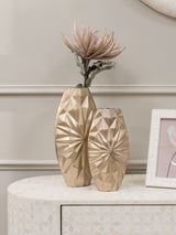 Next Libra Interiors Gold Hatton Cast Aluminium Decorative Vase 40.5cm Height- Buy online at McGrocer