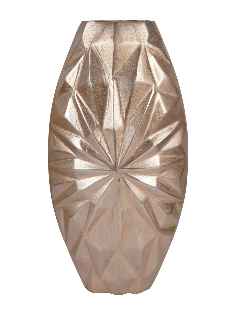 Libra Interiors Gold Hatton Cast Aluminium Vase 40.5cm height, UK version