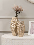 Libra Interiors Gold Hatton Cast Aluminium Vase 40.5cm height, UK version