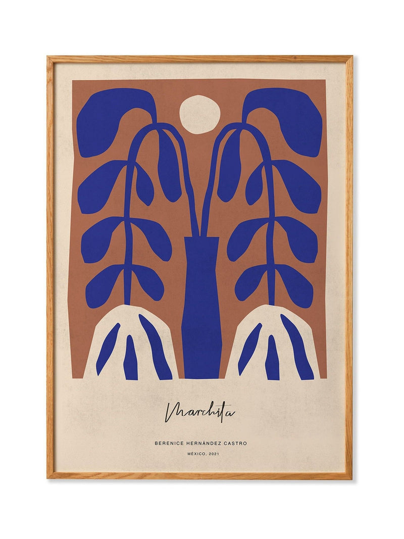 Paper Collective Blue Beige Brown Marchita