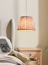 Next Pink Floral Twyford Rechargeable Wireless Pendant Ceiling Light- Buy online at McGrocer