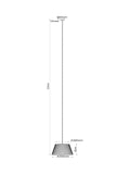 Twyford pink floral rechargeable pendant light - British product