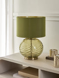 Green Ava rechargeable wireless table lamp, imported from the UK
