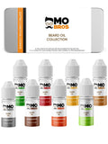 Mo Bros beard oil collection with 8 scents, imported from the UK