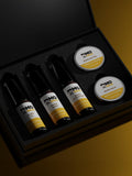 Mo Bros vanilla and mango beard care kit, imported from the UK