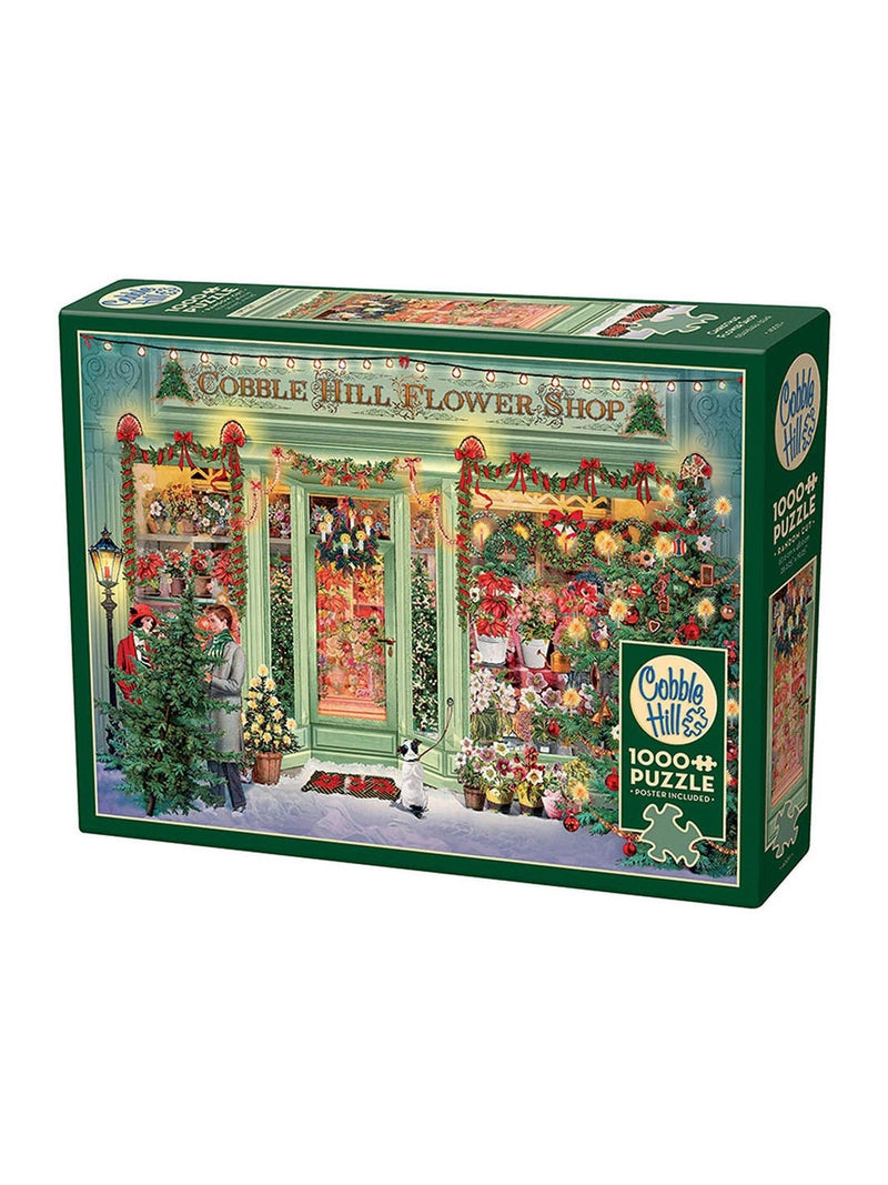 Cheatwell Games 1000 piece puzzle Christmas Flower Shop (British brand)