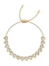 Next Radley 18ct Pale Gold Tone Heart Stone Set Bracelet- Buy online at McGrocer