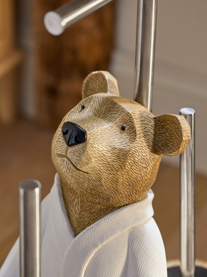 Bertie Bear toilet butler with roll holder and brush (British brand)