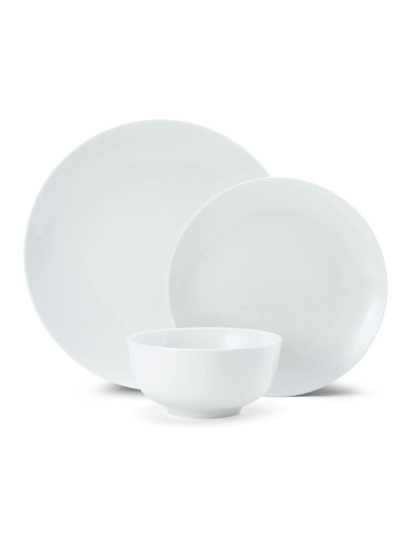 Mikasa white chalk porcelain dinner set 12 piece, imported from the UK