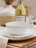 Mikasa white chalk porcelain dinner set 12 piece, imported from the UK