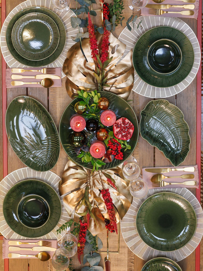 Mikasa White Jardin oval ceramic serving platter, imported from the UK