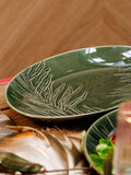 Mikasa White Jardin oval ceramic serving platter, imported from the UK