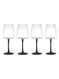 Mikasa Black Palermo red wine glasses 4-piece set, imported from the UK