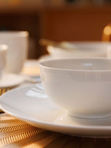 Next Mikasa White Chalk Porcelain Cereal Bowls Set of 4 (14cm Diameter)- Buy online at McGrocer