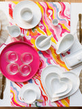Mikasa white chalk porcelain cereal bowls set of 4, 14cm diameter, imported from the UK