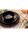 Mikasa Black Jardin 12 piece dinner set, imported from the UK